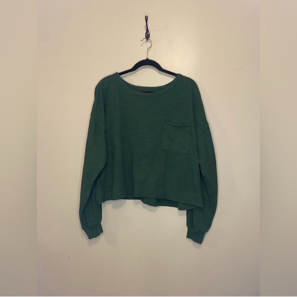 Aerie off-shoulder cropped sweater